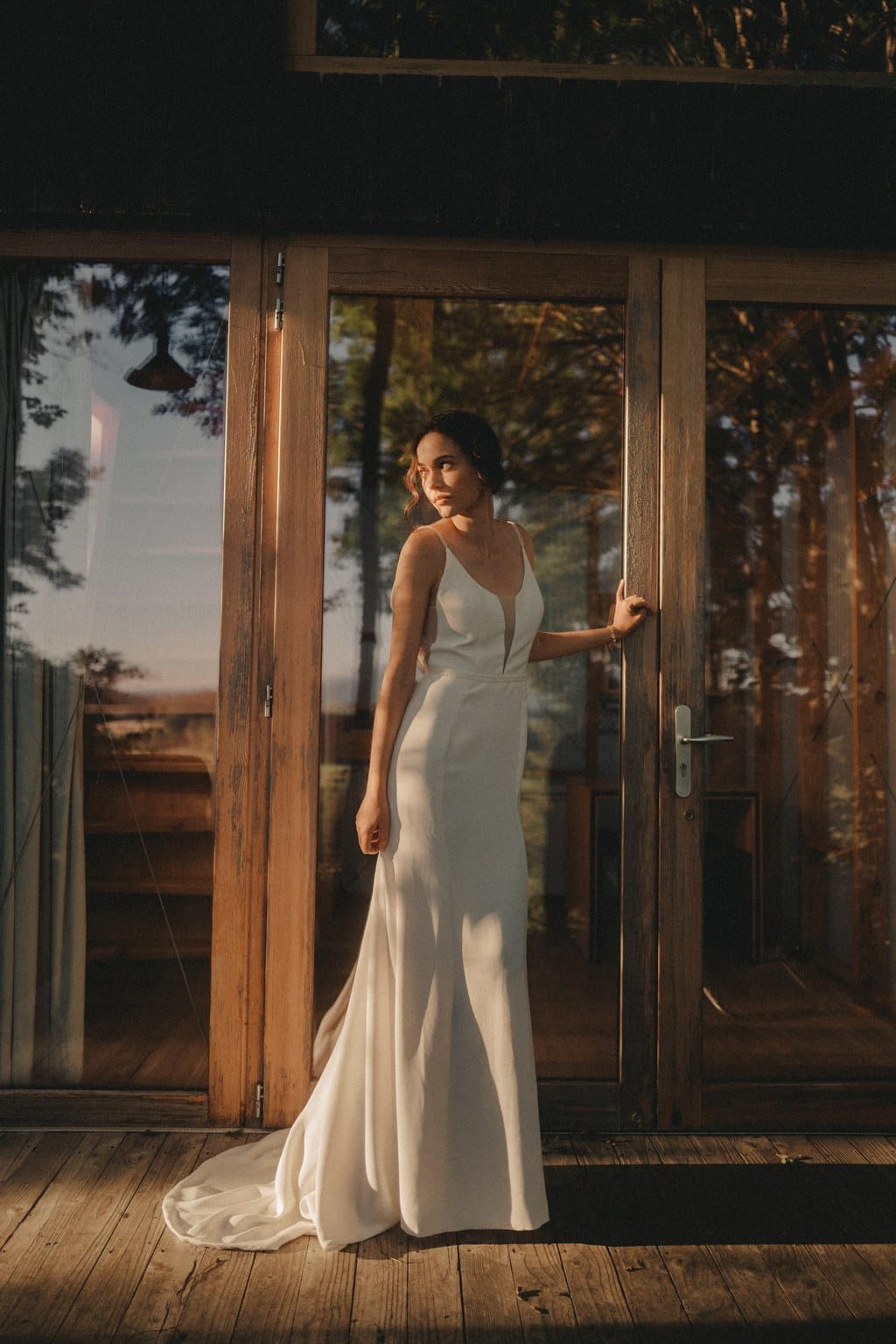 blanche et brune robe de mariee maison maelie mondrian 2