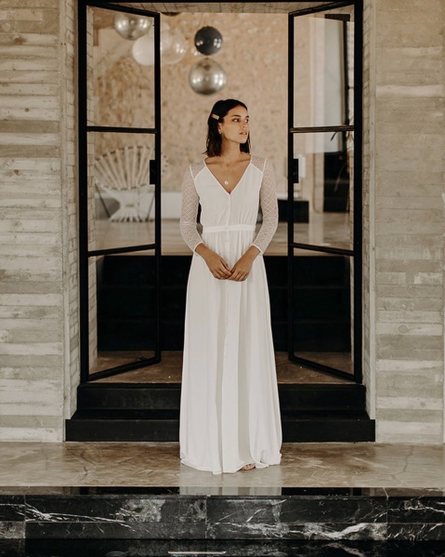 robe de mariée Angele de Camille Marguet en exclusivité chez Blanche & brune : le showroom de robes de mariée de créateurs de seconde main