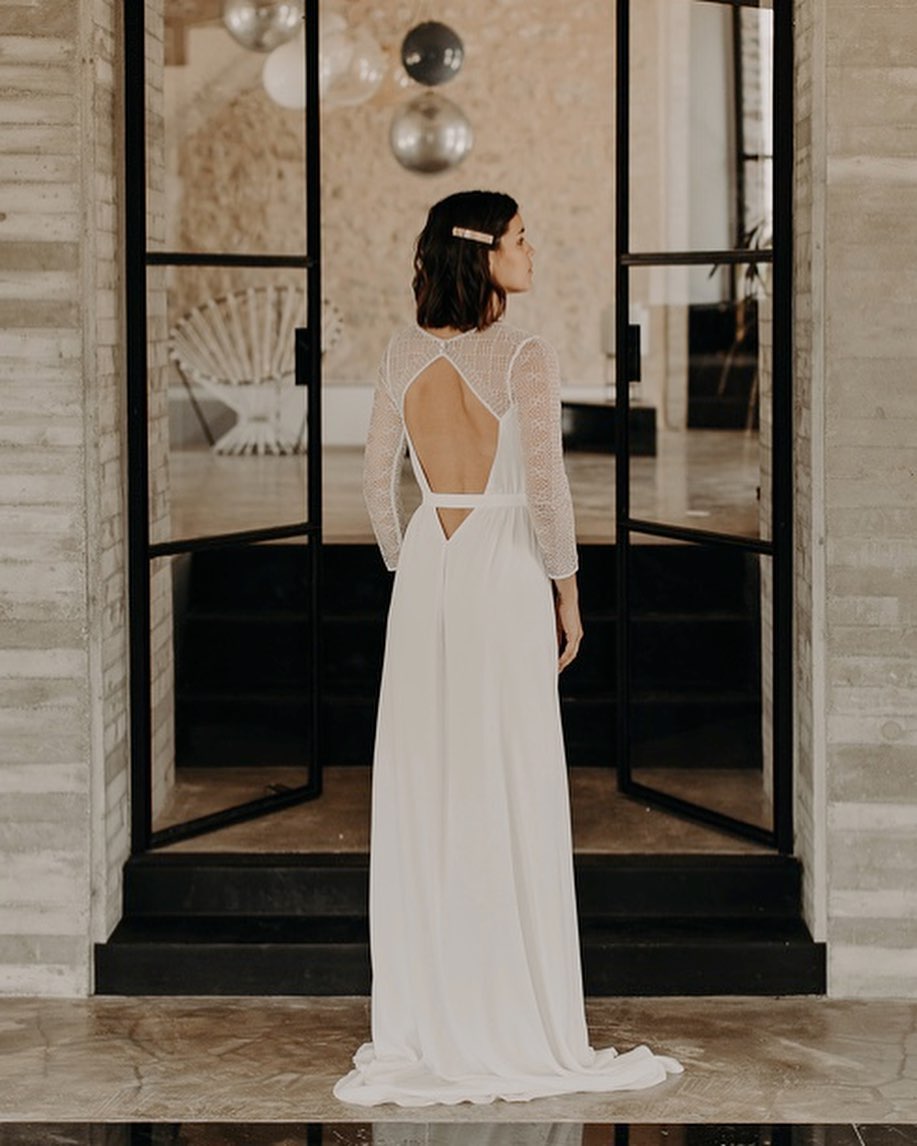 robe de mariée Angele de Camille Marguet en exclusivité chez Blanche & brune : le showroom de robes de mariée de créateurs de seconde main