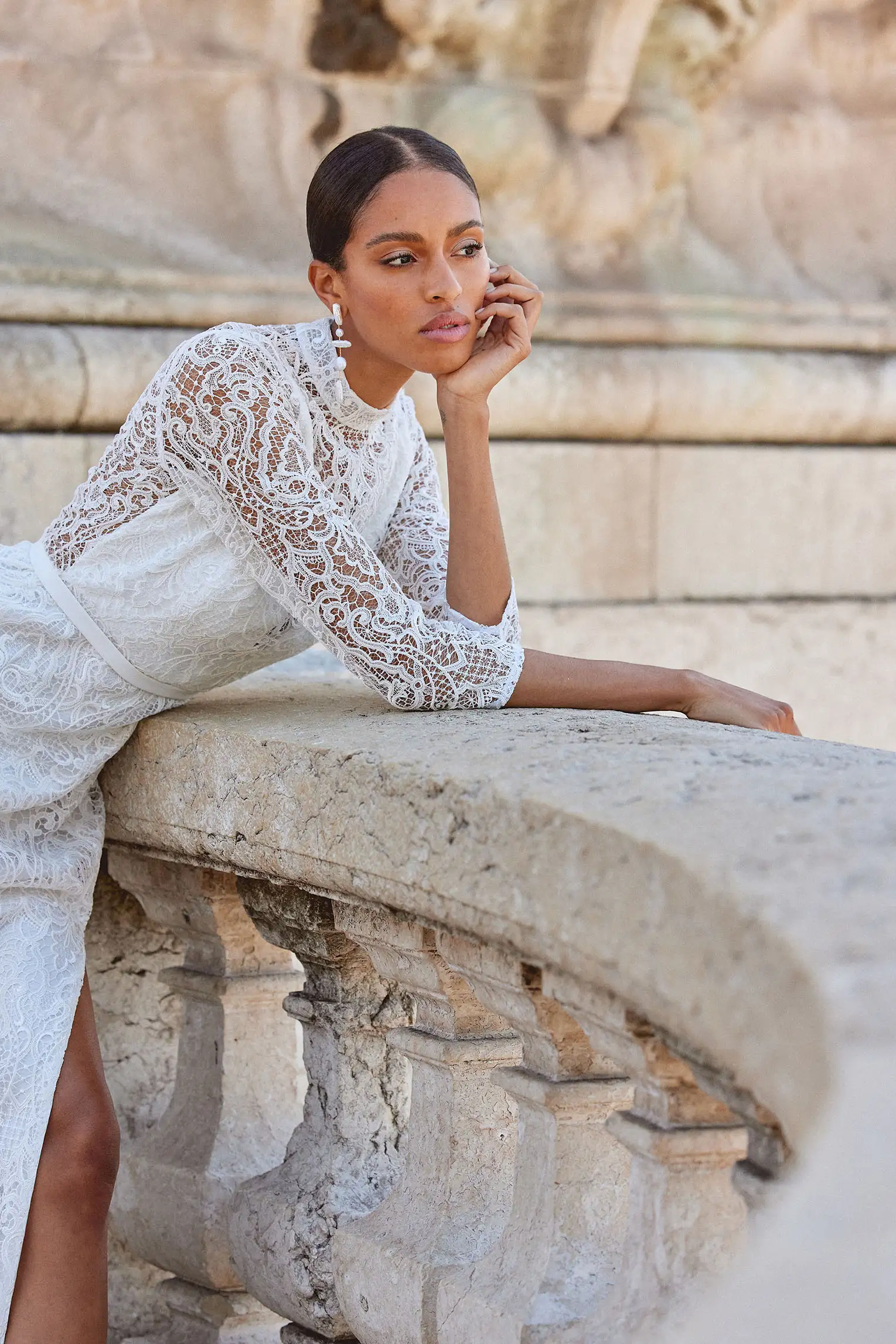 Robe de mariée Renaissance de Camille Marguet en exclusivité chez Blanche & brune : le showroom de robes de mariée de créateurs de seconde main