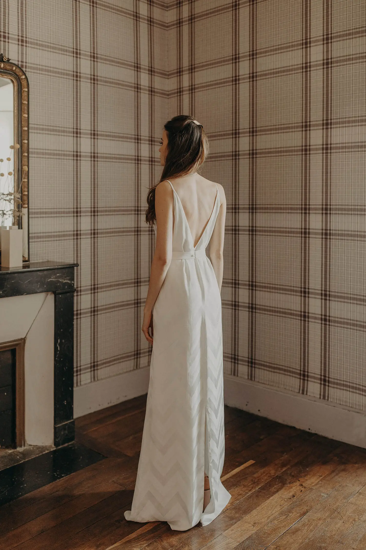 Robe de mariée Tribeca de Camille Marguet en exclusivité chez Blanche & brune : le showroom de robes de mariée de créateurs de seconde main