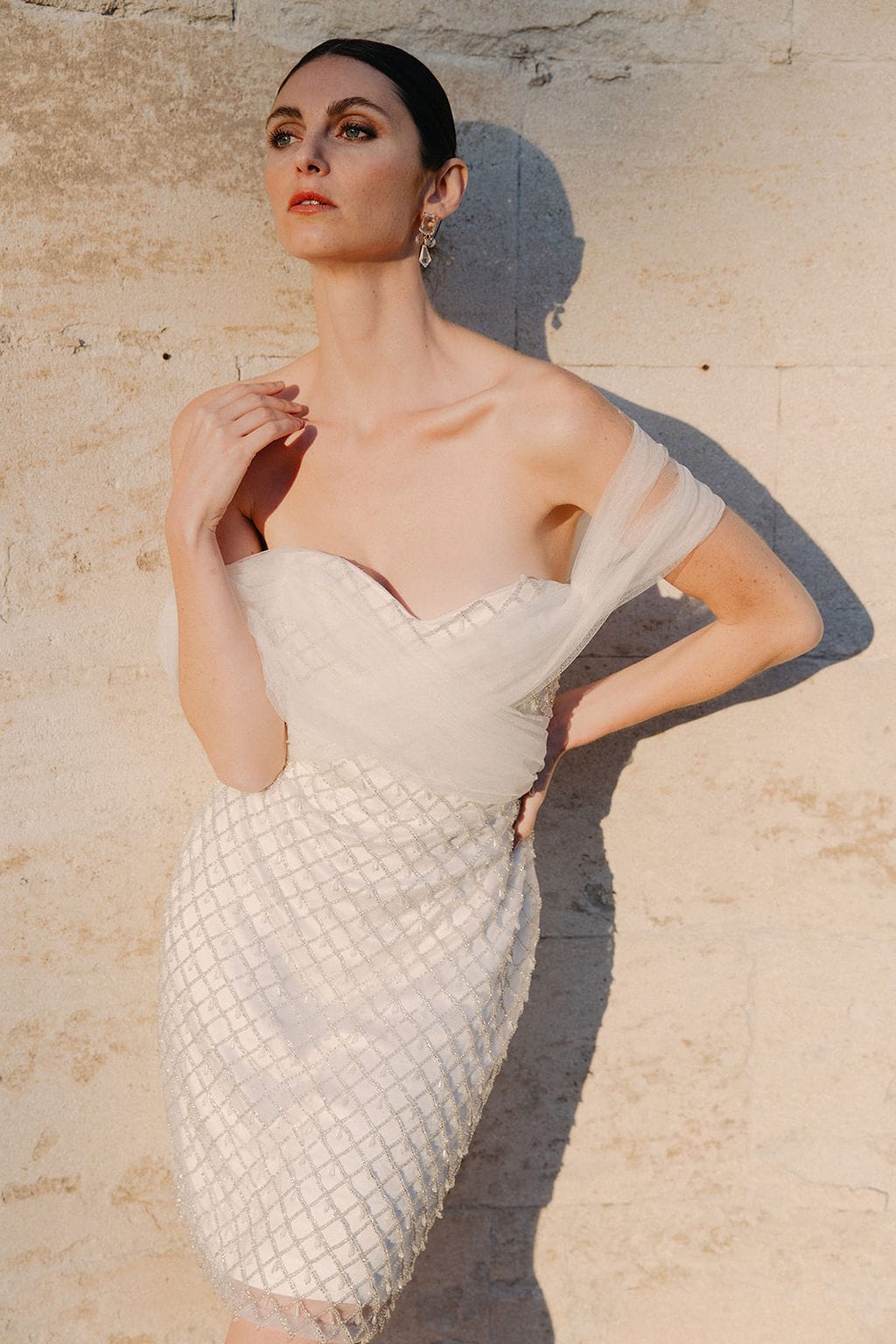 Robe de mariée seconde main Maison Maelie Lille - Modèle Victoria en tulle brodé