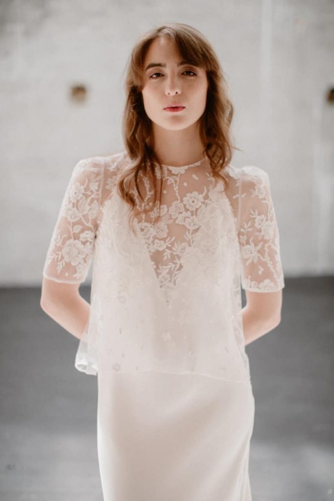 robe de mariée Ares de Atelier Swan en exclusivité chez Blanche & brune : le showroom de robes de mariée de créateurs de seconde main