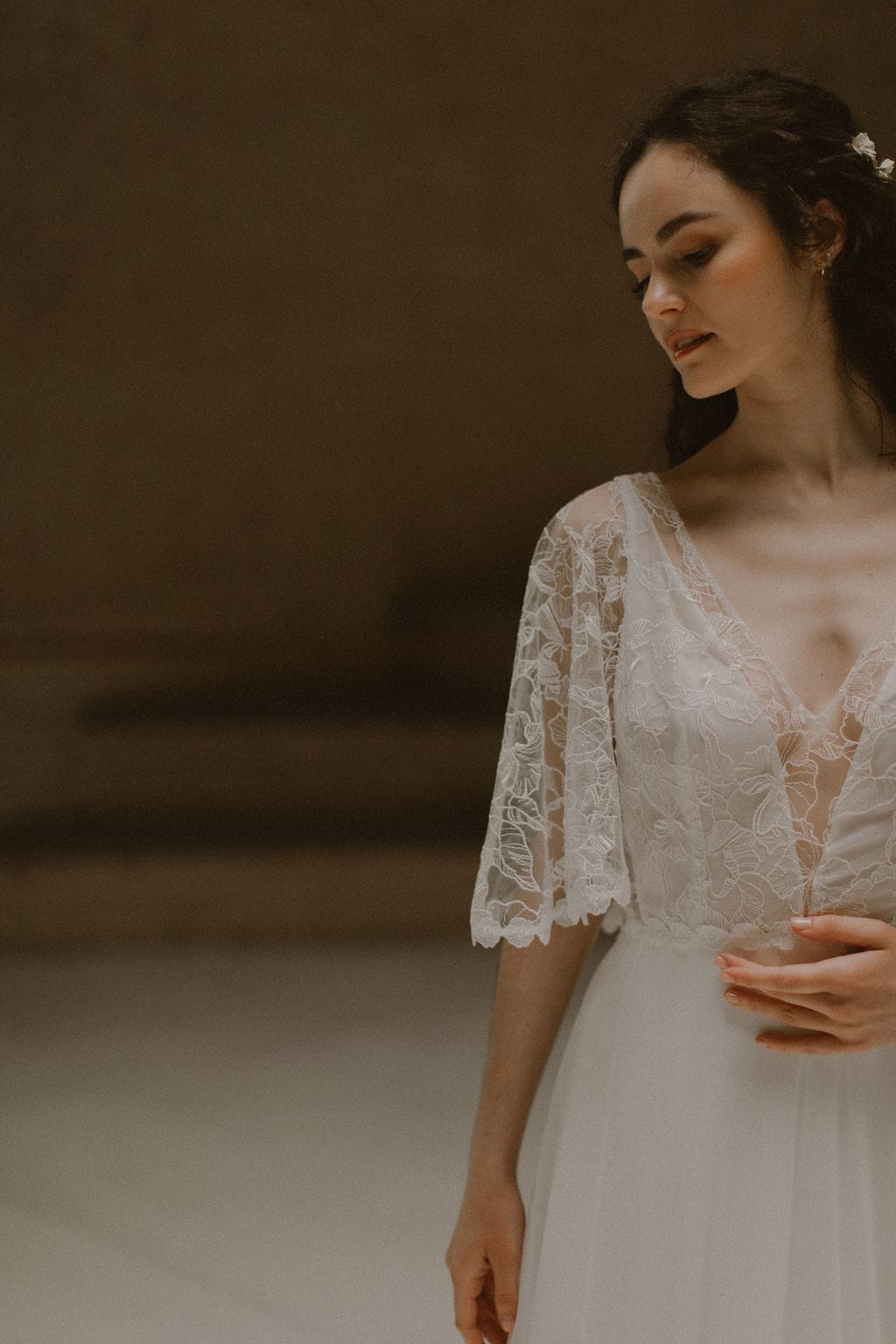 robe de mariée Jade de Atelier Swan en exclusivité chez Blanche & brune : le showroom de robes de mariée de créateurs de seconde main