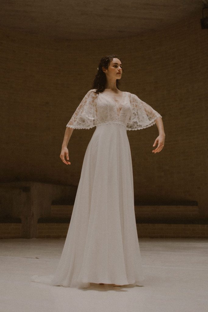 robe de mariée Jade de Atelier Swan en exclusivité chez Blanche & brune : le showroom de robes de mariée de créateurs de seconde main