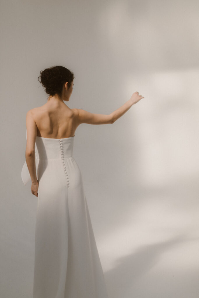 robe de mariée Thalia de Atelier Swan en exclusivité chez Blanche & brune : le showroom de robes de mariée de créateurs de seconde main