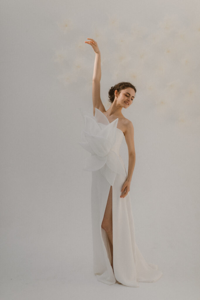 robe de mariée Thalia de Atelier Swan en exclusivité chez Blanche & brune : le showroom de robes de mariée de créateurs de seconde main