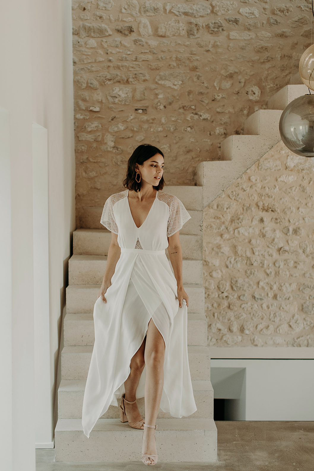 robe de mariée Charlie de Camille Marguet en exclusivité chez Blanche & brune : le showroom de robes de mariée de créateurs de seconde main
