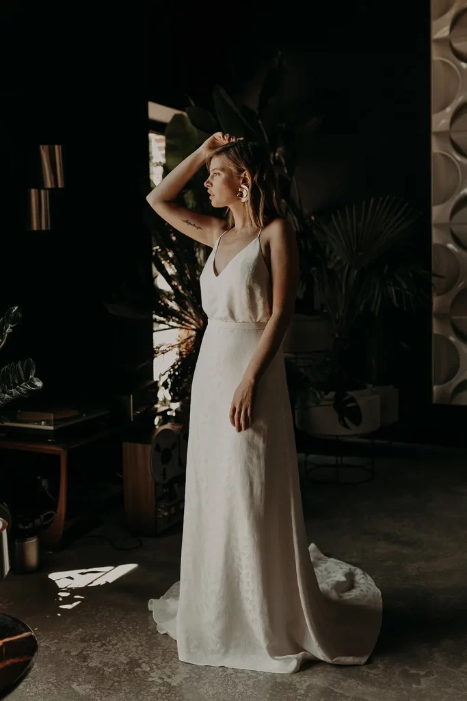 Robe de mariée Daisy de Camille Marguet en exclusivité chez Blanche & brune : le showroom de robes de mariée de créateurs de seconde main