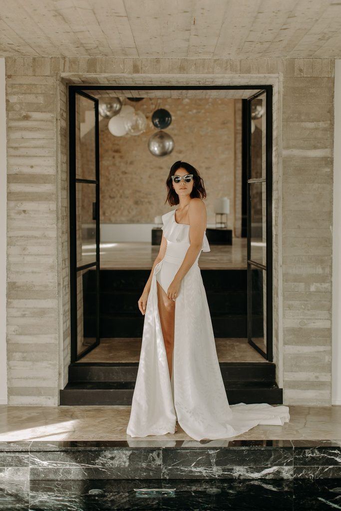 Robe de mariée Mina de Camille Marguet en exclusivité chez Blanche & brune : le showroom de robes de mariée de créateurs de seconde main