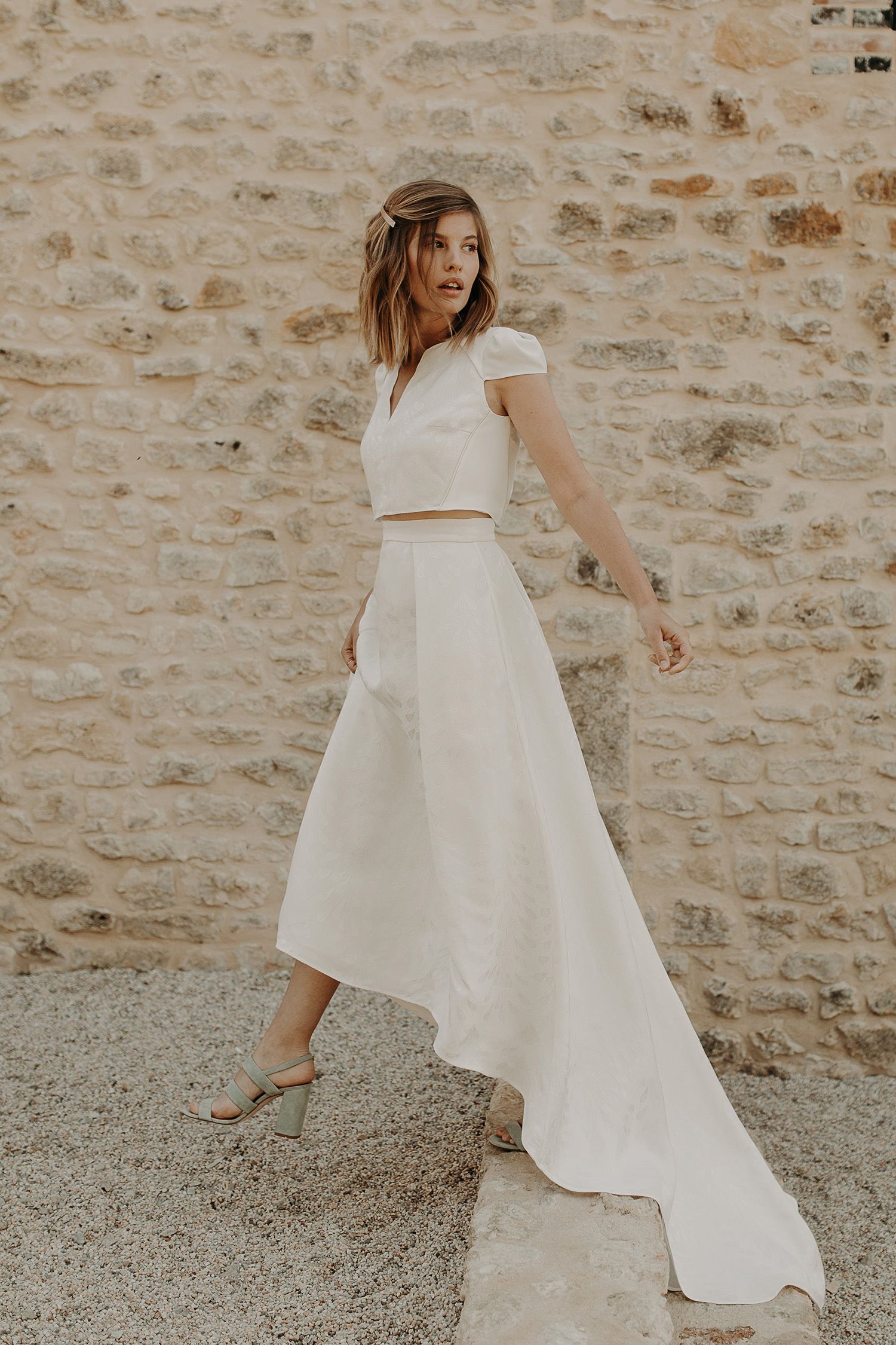 Robe de mariée Zooey de Camille Marguet en exclusivité chez Blanche & brune : le showroom de robes de mariée de créateurs de seconde main